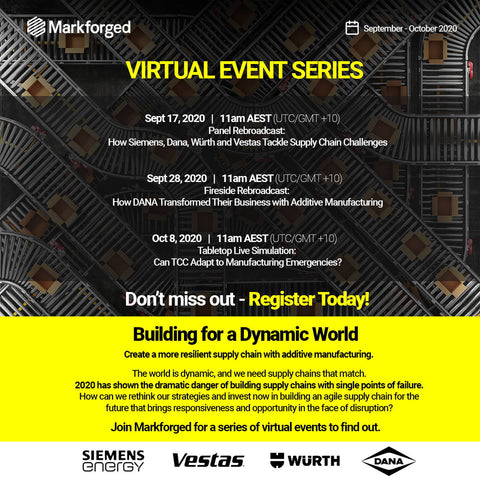 Markforged Supply Chain Virtual Event Series